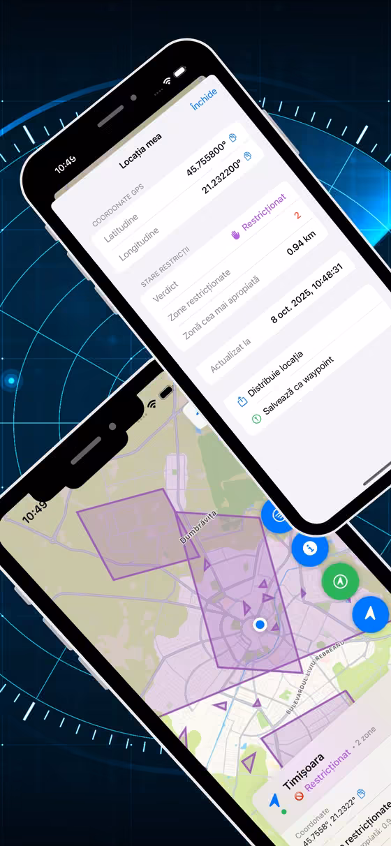 SkyCheck interface, screen 2